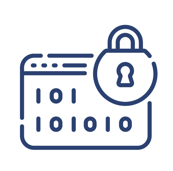 security-icon lock graphic representing security